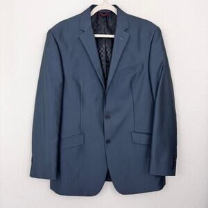Billy London UK Men Suit Jacket Blazer Size 42L Formal Wedding Professional Gray